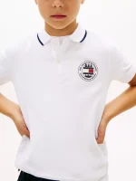 Kids' Park Logo Polo-White - Image 4