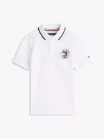Kids' Park Logo Polo-White - Image 2