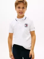 Kids' Park Logo Polo-White