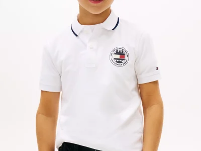 Kids' Park Logo Polo-White