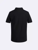 Boys Micro Pique Solid Polo Shirt-Black - Image 2