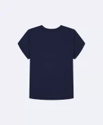 Girls Ombre Monologo Classic T-Shirt-Smoke Blue/Aqua - Image 3