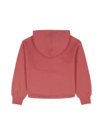 Girls Monologo Fleece Hoodie-Deep Blush - Image 2