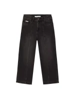 Girls Seamed Wide Leg Jeans-Nordic/Grey Haze