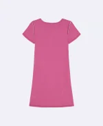 Girls Monogram Mini T-Shirt Dress-Spicebrry/Tabasco/Crnbrry - Image 2