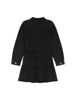 Girls Denim Mini Shirt Dress-Nordic/Grey Haze - Image 2