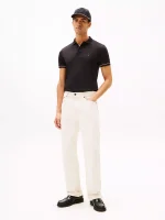 Slim Fit Smooth Cotton Interlock Polo-Black - Image 2