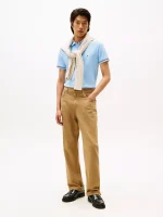 Slim Fit Smooth Cotton Interlock Polo-Well Water - Image 3