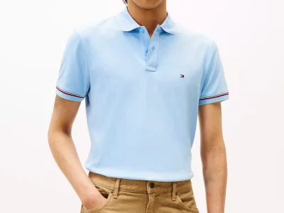 Slim Fit Smooth Cotton Interlock Polo-Well Water