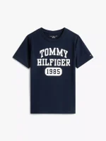 Kids' Varsity Logo T-Shirt-Navy Blue - Image 2