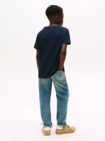 Kids' Varsity Logo T-Shirt-Navy Blue - Image 3