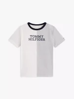 Kids' Colorblock Logo T-Shirt-Ivory - Image 2