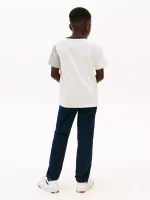 Kids' Colorblock Logo T-Shirt-Ivory - Image 3