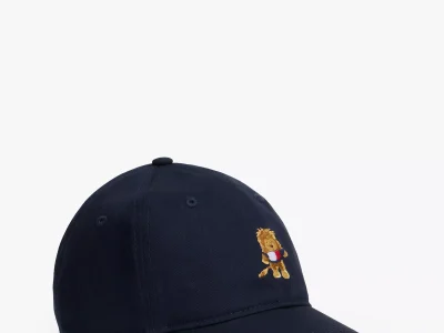 Kids' Embroidered Lion Baseball Cap-Sky Captain