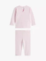 Babies' Logo Shirt and Pant Set-Light Pink - Image 2
