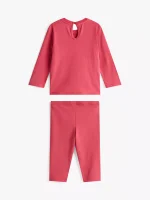 Babies' Logo Shirt and Pant Set-Heritage Pink - Image 2
