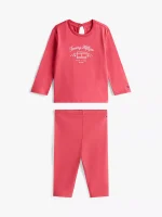 Babies' Logo Shirt and Pant Set-Heritage Pink