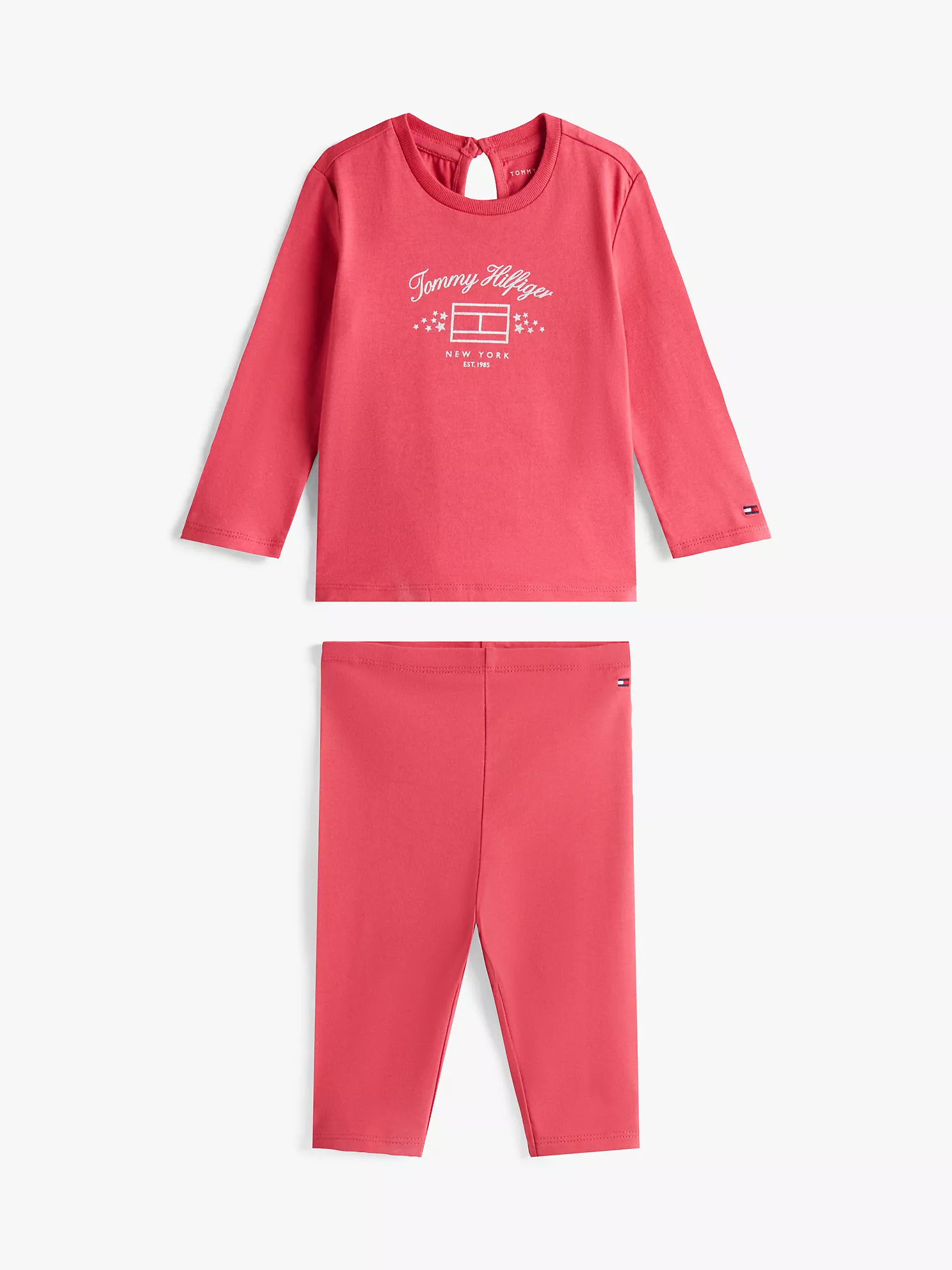 XG01522_XI0_main Babies' Logo Shirt and Pant Set-Heritage Pink - Image 1