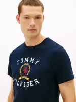 Hilfiger Crest Logo T-Shirt-Navy - Image 2