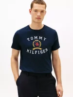 Hilfiger Crest Logo T-Shirt-Navy