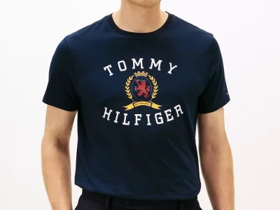 Hilfiger Crest Logo T-Shirt-Navy