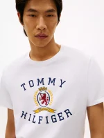 Hilfiger Crest Logo T-Shirt-Optic White - Image 2