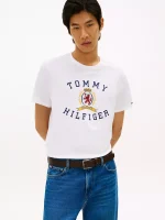 Hilfiger Crest Logo T-Shirt-Optic White