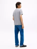 Tommy Varsity Logo T-Shirt-Grey Heather - Image 2