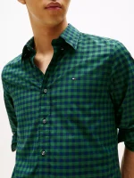 Regular Fit Check Print All-Day Shirt-Deep Evergreen - Image 2