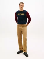Long-Sleeve Colorblock Hilfiger T-Shirt-Navy - Image 3