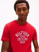 Hilfiger 1985 Logo T-Shirt-Primary Red - Image 3