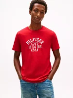 Hilfiger 1985 Logo T-Shirt-Primary Red