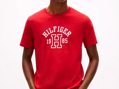 Hilfiger 1985 Logo T-Shirt-Primary Red