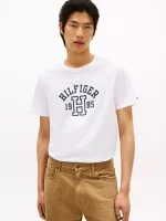 Hilfiger 1985 Logo T-Shirt-Optic White