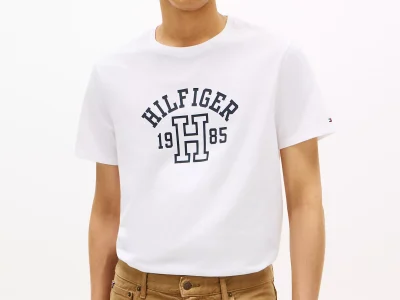 Hilfiger 1985 Logo T-Shirt-Optic White