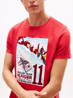 Hilfiger Bobsled Team Graphic T-Shirt-Primary Red - Image 2