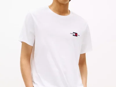 Flag Graphic Logo T-Shirt-Optic White