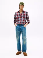 Regular Fit Plaid All-Day Shirt-Primary Red Multi - Image 3