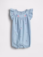 Baby Peter Rabbit™ Chambray Shorty One-Piece-Chambray Carrot