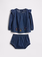 Gap × Disney Baby Denim Outfit Set-Dark Wash