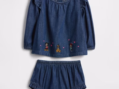 Gap × Disney Baby Denim Outfit Set-Dark Wash