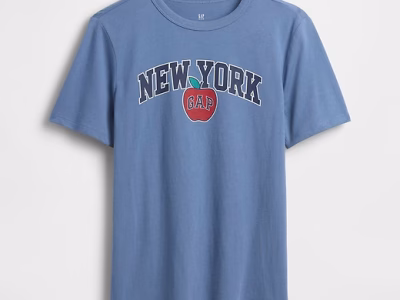 Kids Gap Graphic T-Shirt-New York Blue