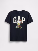 GapKids | Peanuts Logo T-Shirt-Navy Lights