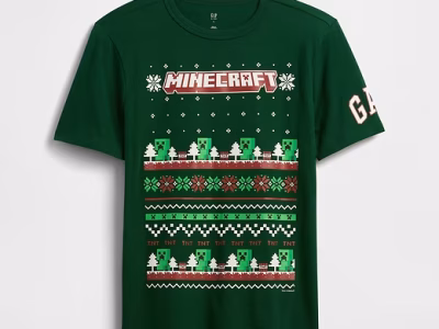 GapKids | Minecraft Graphic T-Shirt-Evergreen Glamour Green