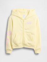 Kids Relaxed Gap Logo Zip Hoodie-Yellow Glow