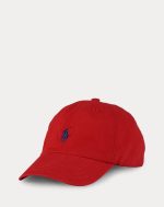 The Iconic Cotton Chino Ball Cap Boys/Girls-RL Red