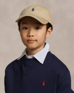 The Iconic Cotton Chino Ball Cap Boys/Girls-Khaki - Image 3