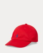 The Iconic Cotton Chino Ball Cap Baby-RL2000 Red