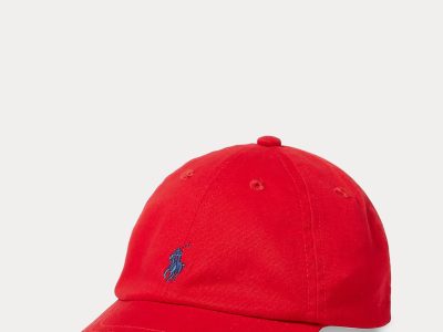 The Iconic Cotton Chino Ball Cap Baby-RL2000 Red