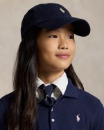 The Iconic Cotton Chino Ball Cap Boys/Girls-Newport Navy - Image 4